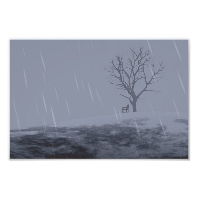 Impresión fotográfica de Chill en invierno (Frente)