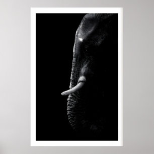 Impresión fotográfica de elefante Arte de safari m