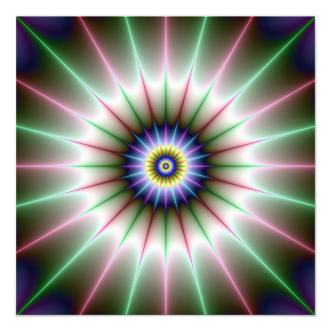 Impresión fotográfica de estrella de reloj (Frente)