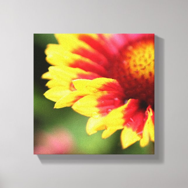 Impresión fotográfica de flor de lienzo botánico e (Anverso)