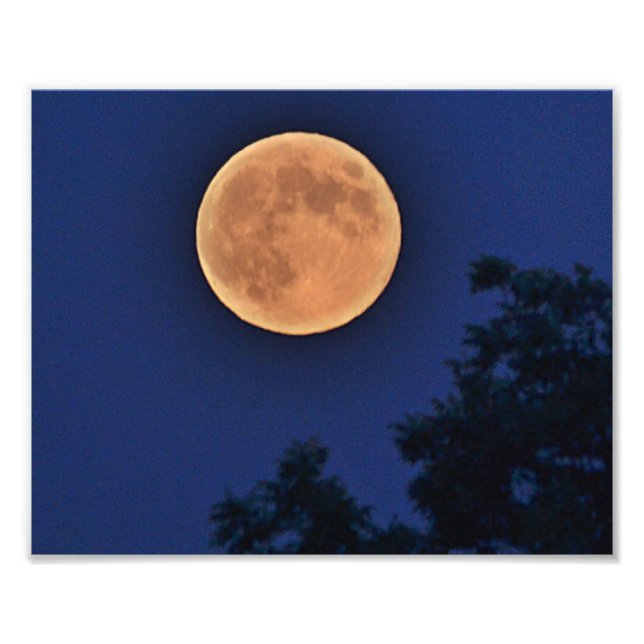 Impresión fotográfica de la luna de verano (Frente)