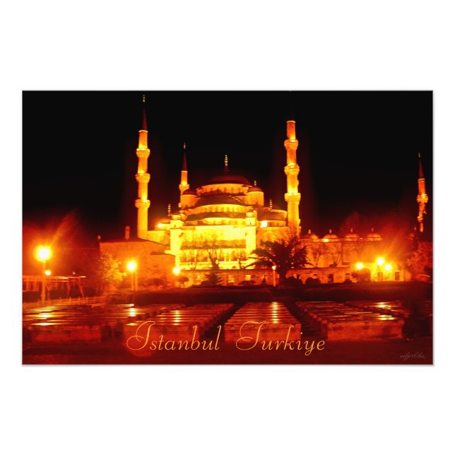Impresión fotográfica de la Mezquita Turkiye de Es (Frente)