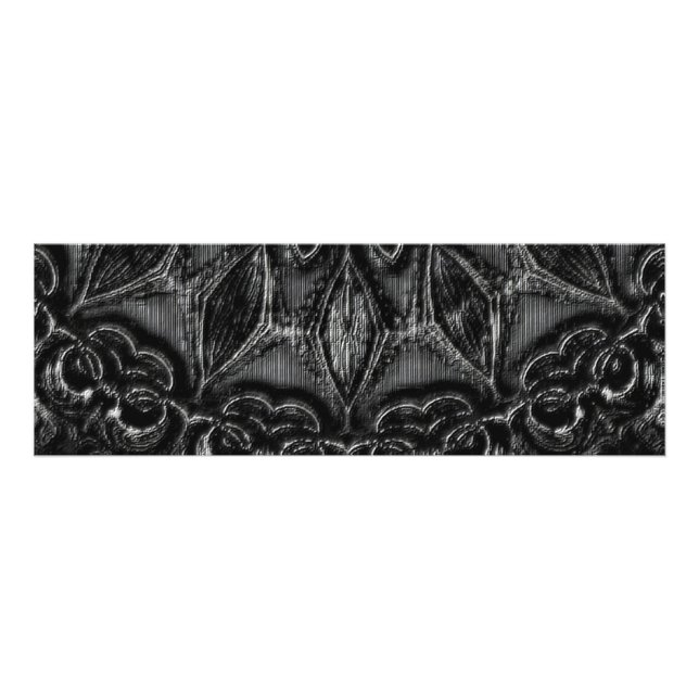 Impresión fotográfica de Mandala de carbón vegetal (Frente)