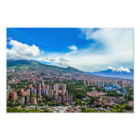 Impresión fotográfica de Medellín Colombia