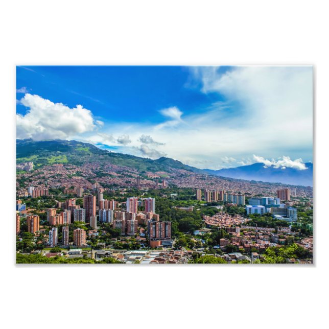 Impresión fotográfica de Medellín Colombia (Frente)