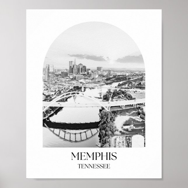 Impresión fotográfica de Memphis Tennessee Arch (Frente)