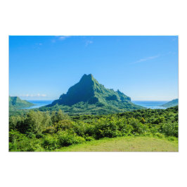 Impresión fotográfica de Moorea verde tropical