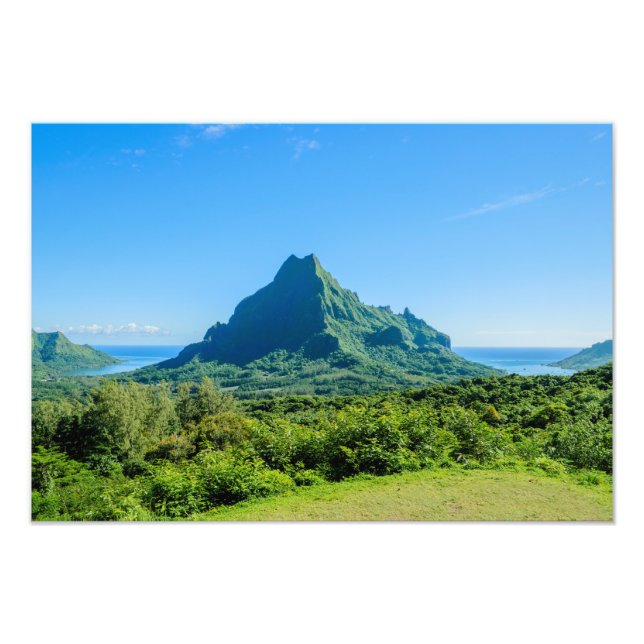 Impresión fotográfica de Moorea verde tropical (Frente)