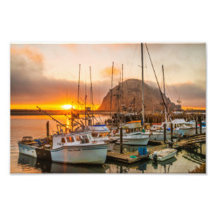 Impresión fotográfica de Morro Bay Harbour al atar