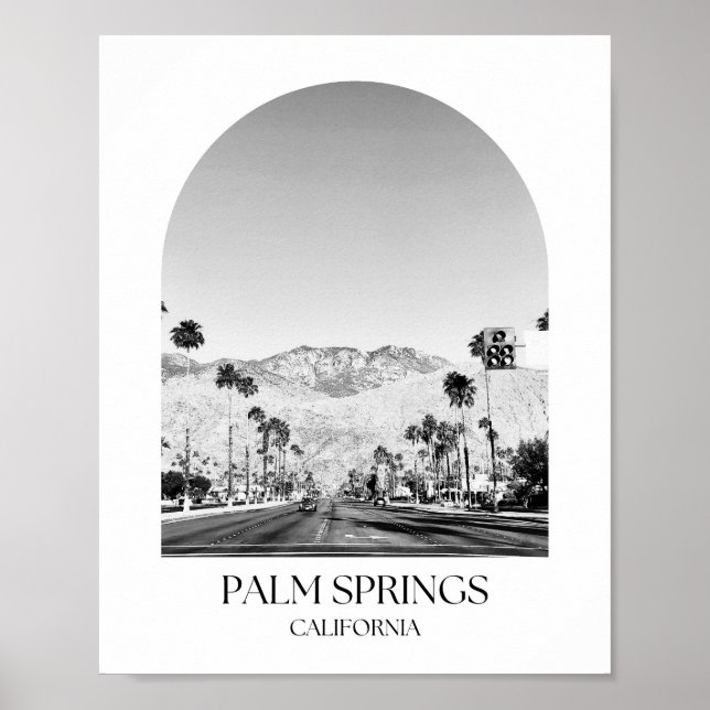 Impresión fotográfica de Palm Springs California A (Frente)
