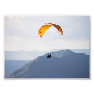 Impresión fotográfica de parapente de Suiza