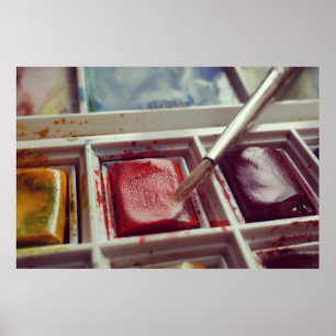 Impresión fotográfica de pinturas de acuarela.