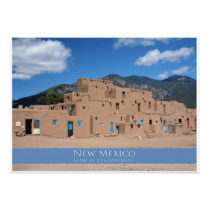 Impresión fotográfica de Pueblo de Taos