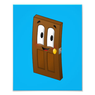 Impresión fotográfica de puerta-A