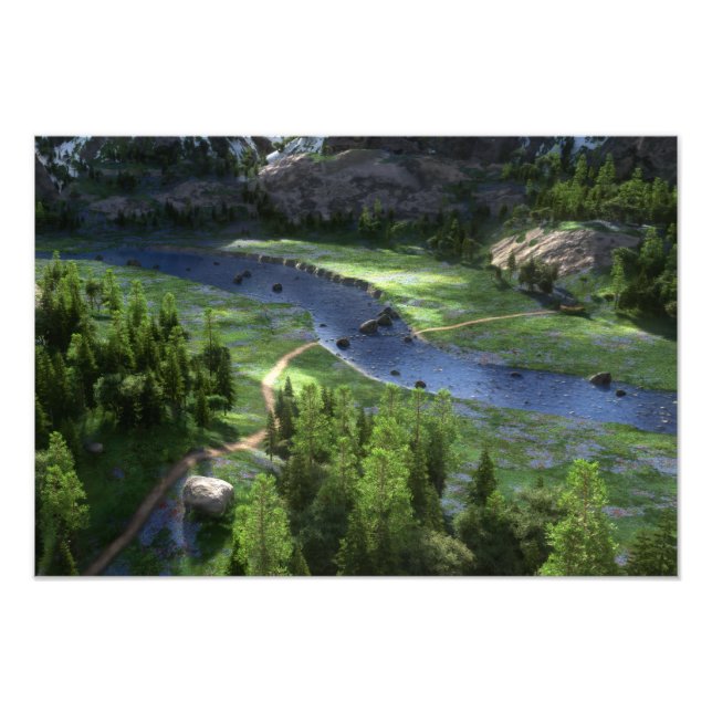 Impresión fotográfica de soledad de Cwm (Frente)