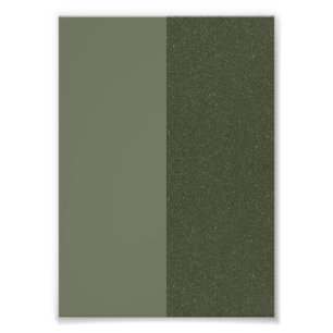 Impresión fotográfica de tono dividido verde musgo