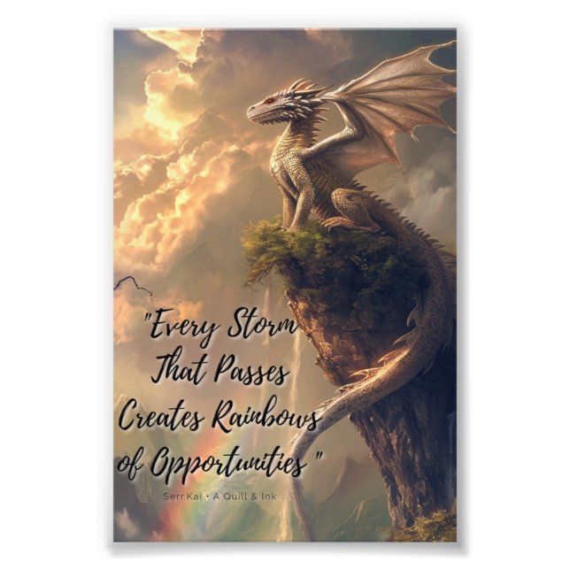 Impresión fotográfica de tormentas perdidas (Frente)