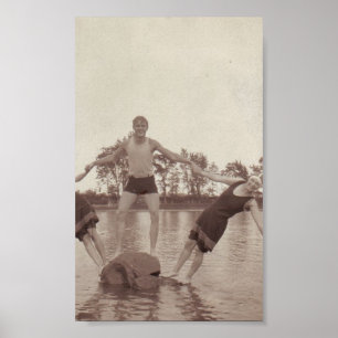 Impresión fotográfica de verano divertida