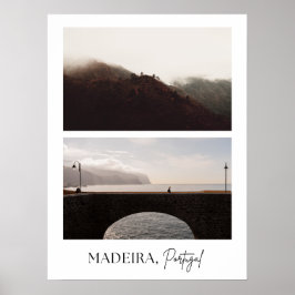 Impresión fotográfica de viaje estético de Madeira
