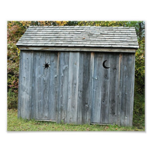 Impresión fotográfica de Wooden Outhouse