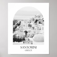 Impresión fotográfica del arco de Santorini Grecia