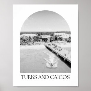 Impresión fotográfica del arco de Turcas y Caicos