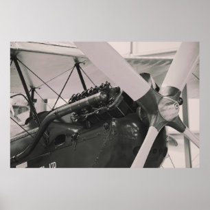 Impresión fotográfica del avión de propulsor del