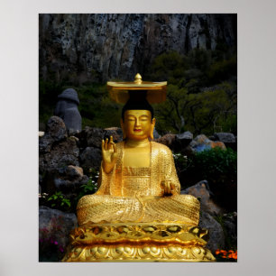 Impresión fotográfica del Buda dorado de 16×20 Jej