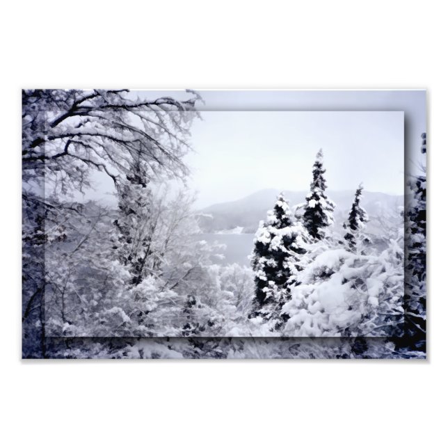 Impresión fotográfica del lago Nojiri (Frente)