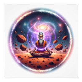 Impresión fotográfica del meditador cósmico - Arte