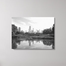 Impresión fotográfica grande en blanco y negro de
