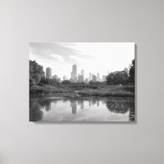 Impresión fotográfica grande en blanco y negro de