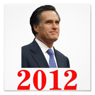 Impresión fotográfica Mitt Romney 2012