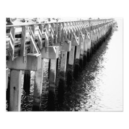 Impresión fotográfica 'Piernas del muelle de pesca