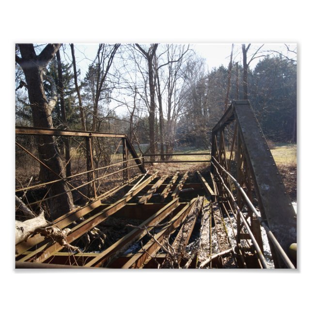 Impresión fotográfica Rustic Bridge 10x8 (Frente)