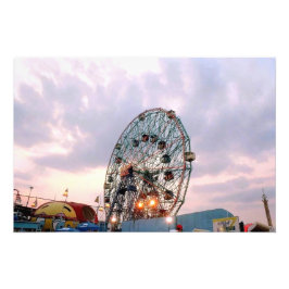 Impresión fotográfica 'Wonder Wheel at Twilight'