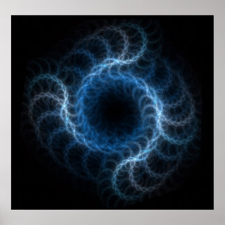 Impresión fractal de Mandala en espiral