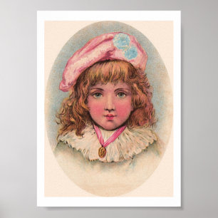 Impresión francesa del arte del retrato del niño