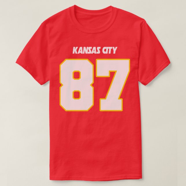 Impresión frontal de Travis Kelce Jersey (Diseño del anverso)