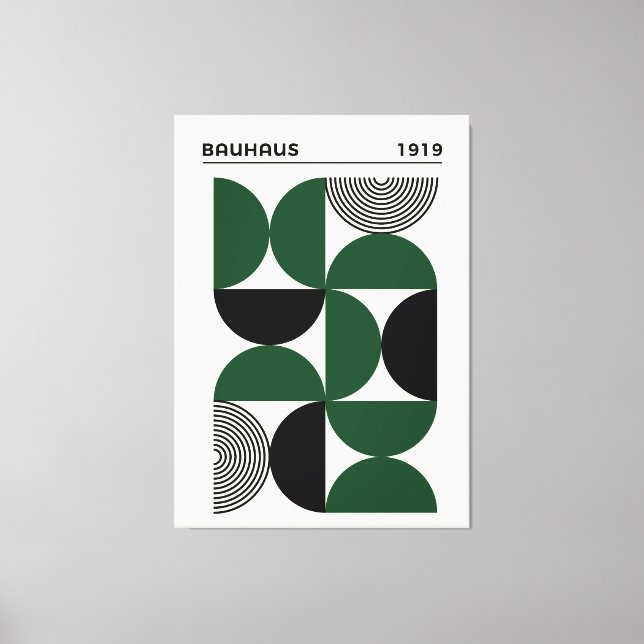 Impresión geométrica de círculos Bauhaus 1919, dec (Anverso)