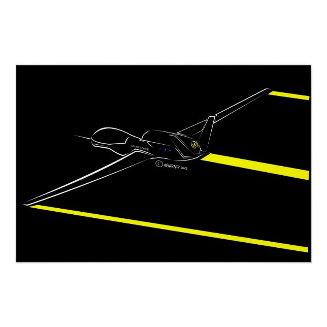 Impresión global de halcón RQ-4A (Anverso)