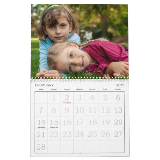 Impresión Grande Calendario de Fotos Personalizada