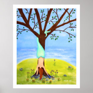 Impresión grande de sirena "Fuera de agua"