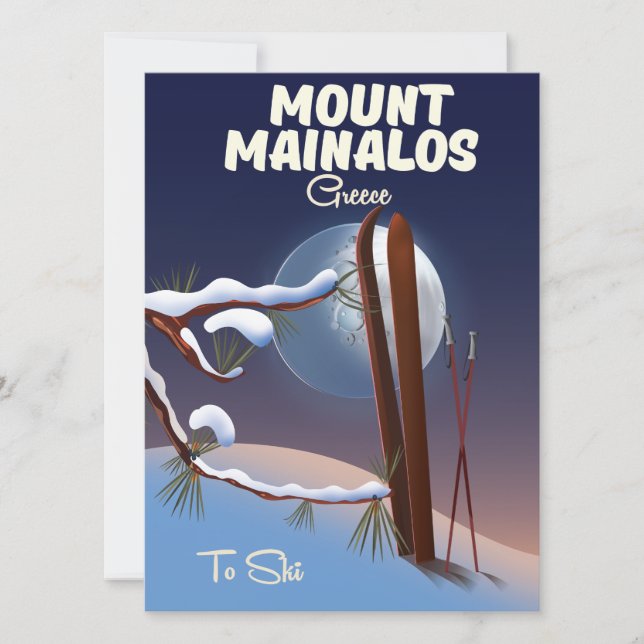 Impresión griega del monte Mainalos. (Anverso)