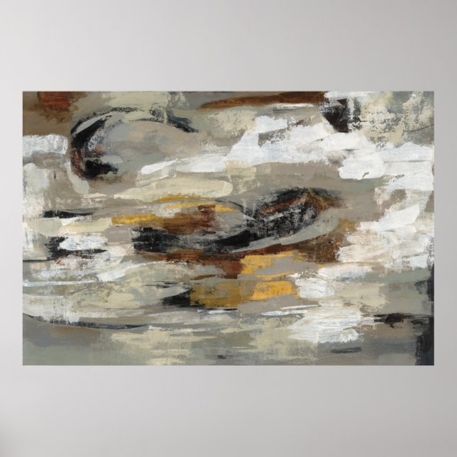 Impresión gris abstracta neutra | Silvia Vassileva (Frente)