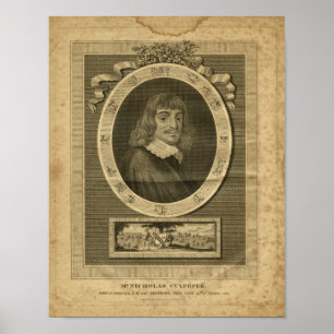 Impresión herbal de Nicholas Culpeper 1817