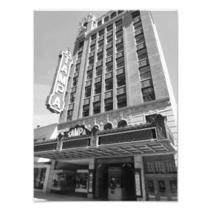 Impresión histórica 1 B&W de la foto del teatro