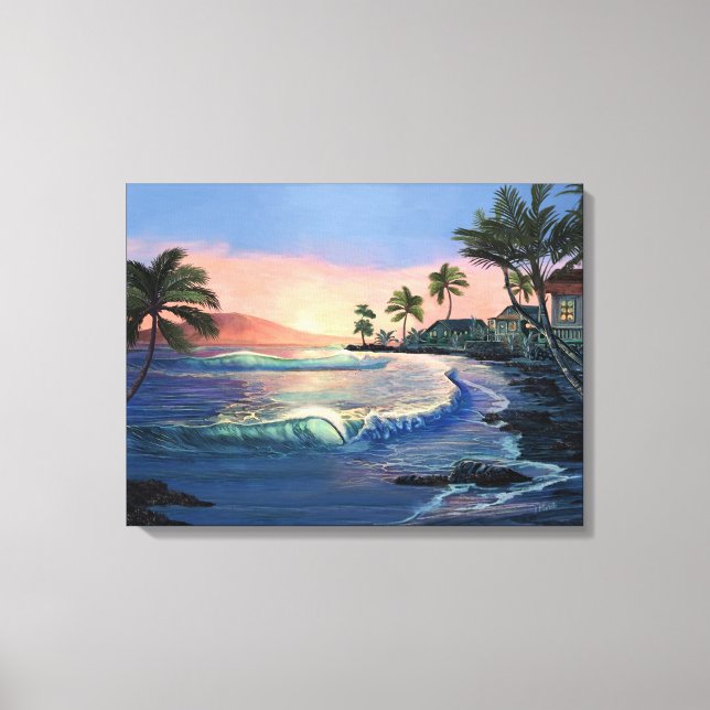 Impresión histórica de lienzo en la ciudad de Laha (Anverso)