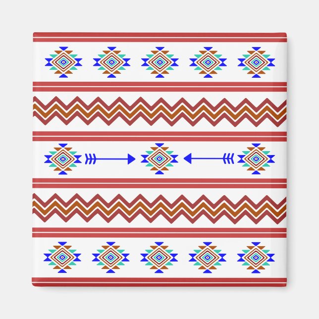 Impresión indígena 6 imán (Frente)