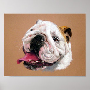 Impresión inglesa del poster del retrato del perro